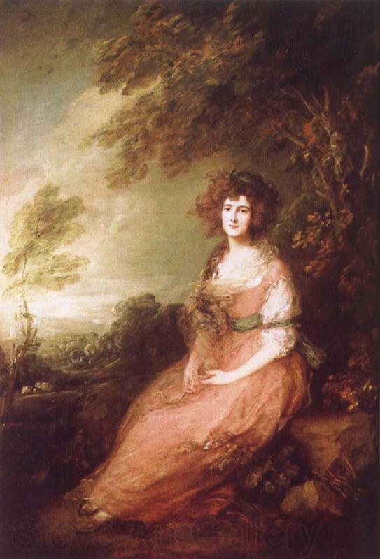 Thomas Gainsborough Mrs.Richard Brinsley Sheridan Spain oil painting art